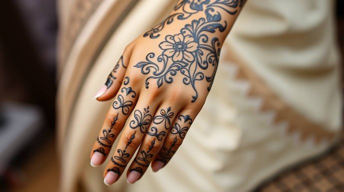 Arabic Full Hand Mehndi Designs