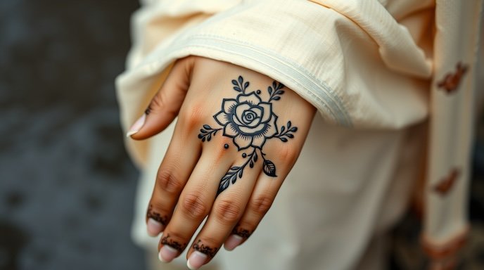 Arabic Rose Mehndi Designs